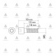 QFIX screw M6, 9mm Fittings and fasteners