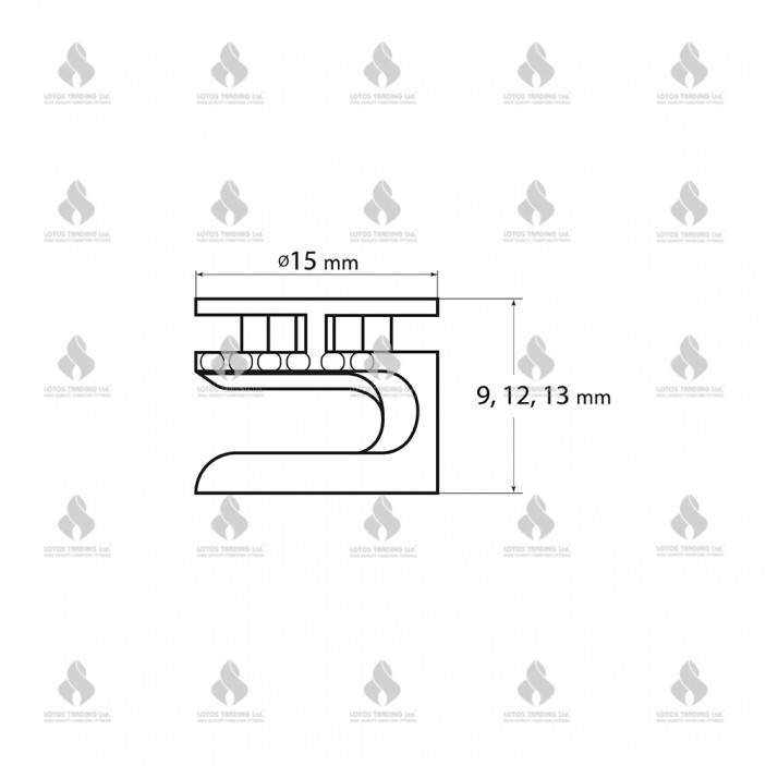 Minifix housing 02L.501.03-05 - Fittings and fasteners Minifix housing Fittings and fasteners