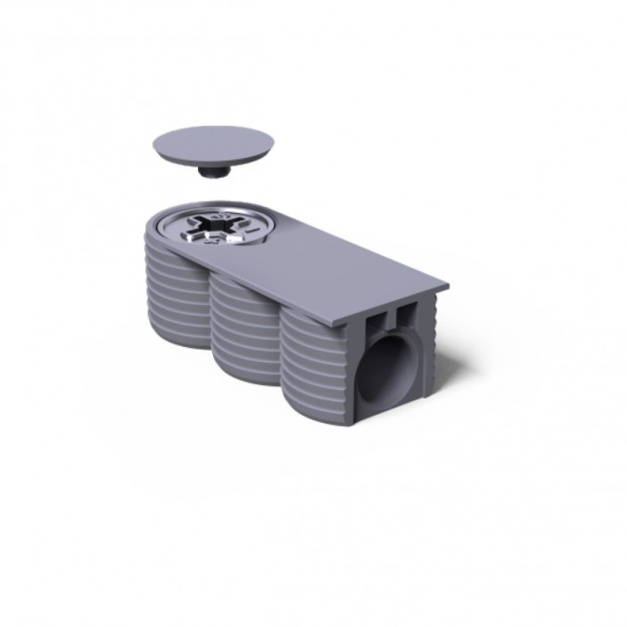 Сглобка за мебели, бяла 2. Крепежни и свързващи елементи