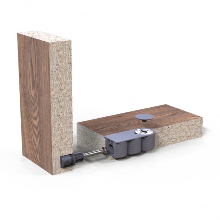 Сглобка за мебели, бяла 2. Крепежни и свързващи елементи