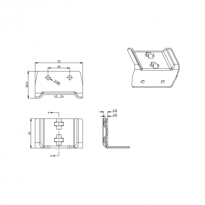 IVENTO K Adjustable bed strap Fittings and fasteners