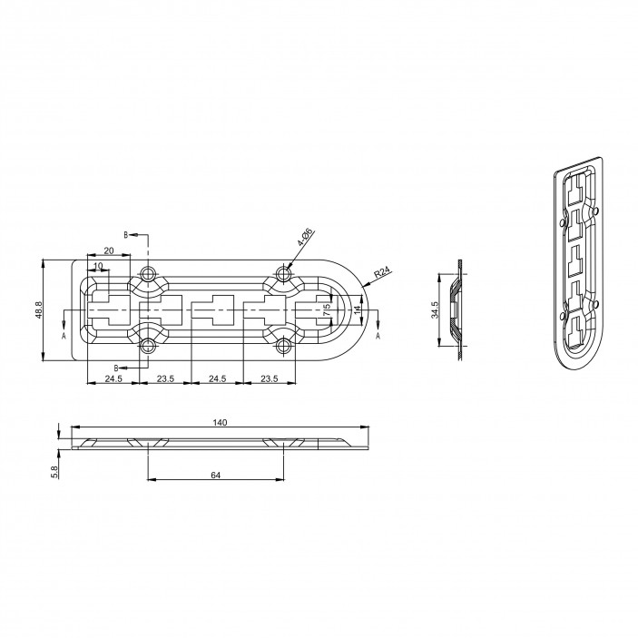 IVENTO K Adjustable bed strap Fittings and fasteners