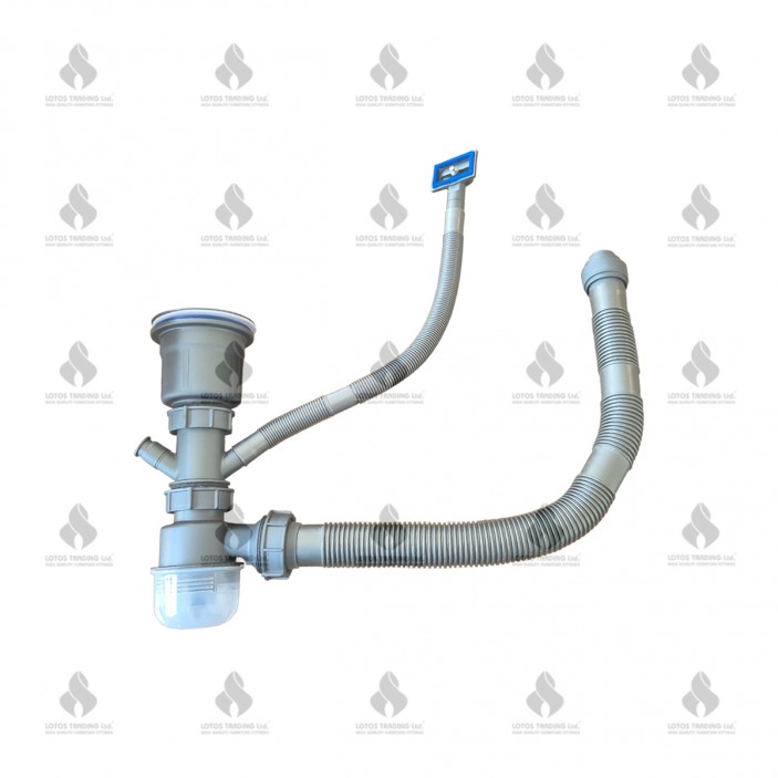 IVENTO Multifunctional sink with pull-out spout and waterfall mixer, drainer, glass washing area, built-in detergent dispenser. 750x500x230 mm. Rose Gold brushed stainless steel. 20. Kitchen sinks and vent hoods