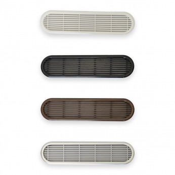IVENTO Oval plastic grille 45x177 mm Interior door accessories