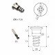 Screw for fixing shelf carrier F6x7,5 Shelf and glass support and mirror holder