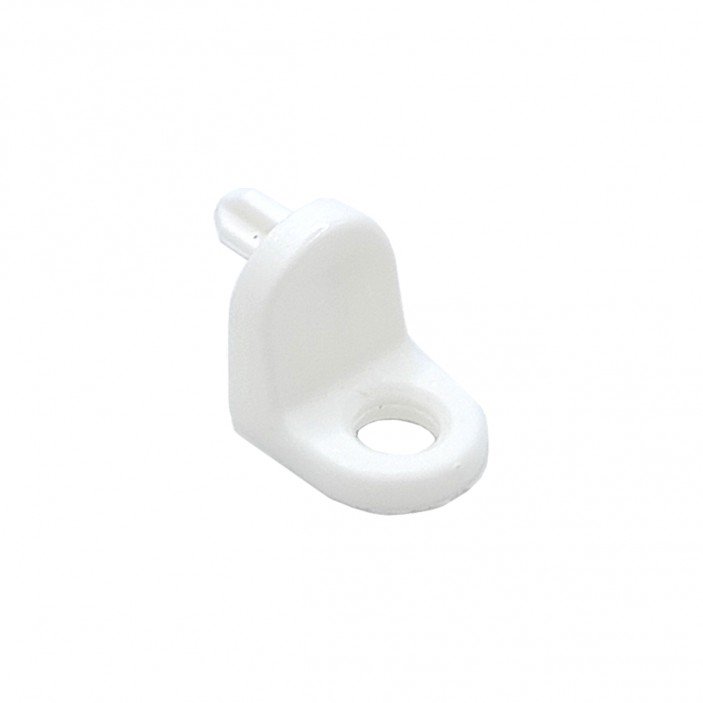 Shelf support white ф5 04L.102.01 - Shelf and glass support and mirror holder Shelf support white ф5 Shelf and glass support and mirror holder
