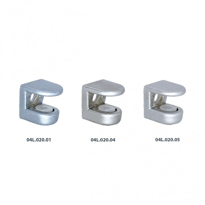 Glass shelf support 2128 04L.202.01-05 - Shelf and glass support and mirror holder Glass shelf support 2128 Shelf and glass support and mirror holder