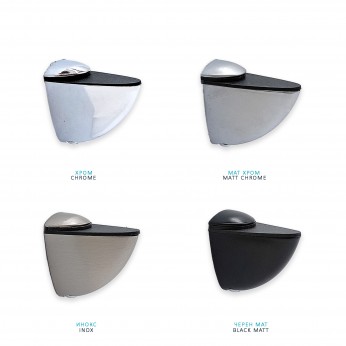 IVENTO Shelf carrier-glass carrier middle 04L.322.02-16 - Shelf and glass support and mirror holder IVENTO Shelf carrier-glass carrier middle Shelf and glass support and mirror holder