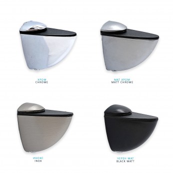 IVENTO Shelf carrier-glass carrier large 04L.323.02-16 - Shelf and glass support and mirror holder IVENTO Shelf carrier-glass carrier large Shelf and glass support and mirror holder