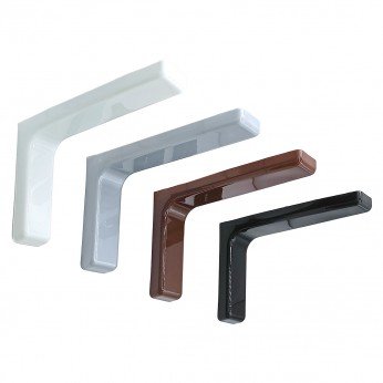 IVENTO Shelf support with PVC lid L-180mm. Shelf and glass support and mirror holder