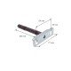 IVENTO Рафтоносач скрит 10 cm 04L.410.01 - Рафтоносачи, стъклоносачи и огледалодържачи IVENTO Рафтоносач скрит 10 cm Рафтоносачи, стъклоносачи и огледалодържачи