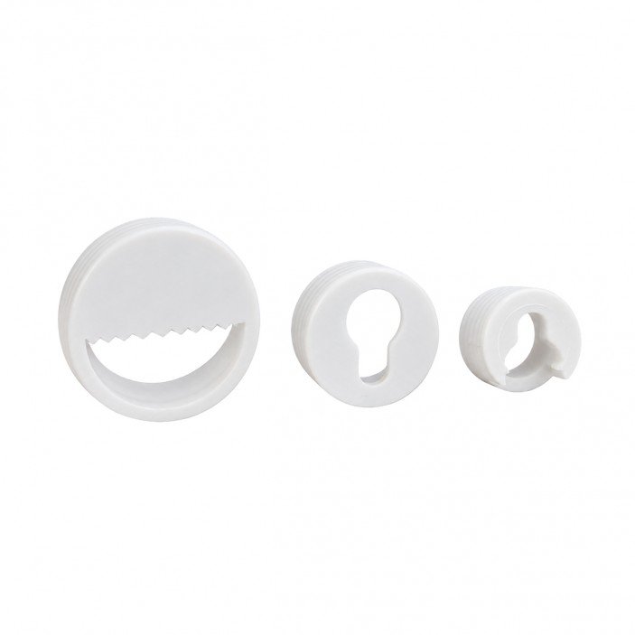 PVC recessed hanger 04L.500.01-03 - Shelf and glass support and mirror holder PVC recessed hanger Shelf and glass support and mirror holder