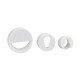 PVC recessed hanger 04L.500.01-03 - Shelf and glass support and mirror holder PVC recessed hanger Shelf and glass support and mirror holder