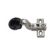 IVENTO B-55 Mini glass hinge inset + gold cup 05L.300.13 - Hinges IVENTO B-55 Mini glass hinge inset + gold cup Hinges