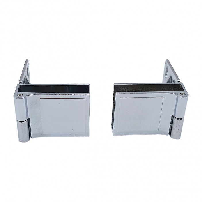 IVENTO Glass hinge type MAKSAN - 2 pcs. chrome 05L.502.02 - 5. Hinges IVENTO Glass hinge type MAKSAN - 2 pcs. chrome 5. Hinges