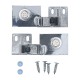 IVENTO Glass hinge type MAKSAN - 2 pcs. chrome 05L.502.02 - 5. Hinges IVENTO Glass hinge type MAKSAN - 2 pcs. chrome 5. Hinges
