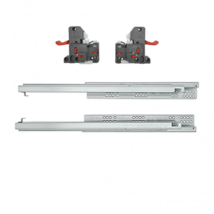 IVENTO Тандемен водач пълно изтегляне и с 3D плавно прибиране  6. Изтеглящи механизми за чекмеджета