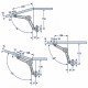 Lift-up lid stay 07L.100.00 - Gas springs and lid support Lift-up lid stay Gas springs and lid support