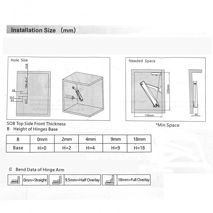 IVENTO K Комплект Ножица Push Open с панти и крепежи 07L.100.20-21-22 - 7. Амортисьори и ножици за повдигащи и падащи вратички IVENTO K Комплект Ножица Push Open с панти и крепежи 7. Амортисьори и ножици за повдигащи и падащи вратички