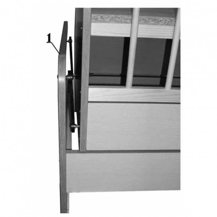 Механизъм за кошара-люлка (комплект - голям), 153mm  Амортисьори и ножици