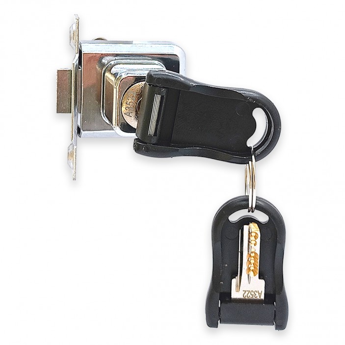 Single lock for glass showcase Kimeks 407 8. Drawer and glass locks