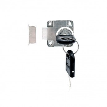Square drawer lock L21mm. Drawer and glass locks