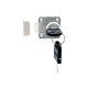 Square drawer lock L21mm. Drawer and glass locks