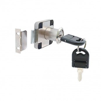 Square drawer lock L21mm. Drawer and glass locks