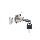 Square drawer lock L21mm. Drawer and glass locks