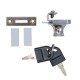 Double opening glass lock 08L.107.01 - Drawer and glass locks Double opening glass lock Drawer and glass locks