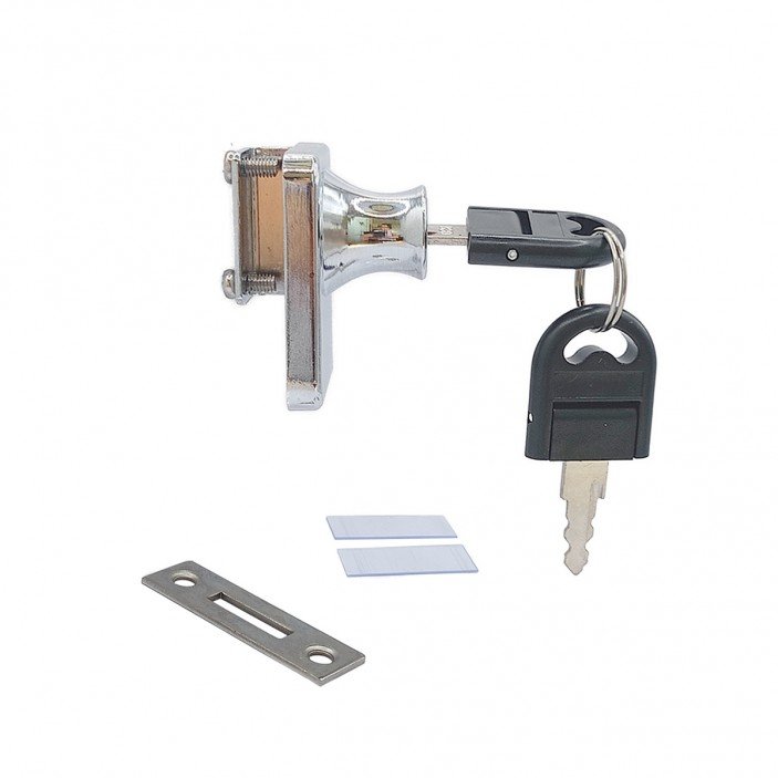 Double opening glass lock 08L.107.01 - Drawer and glass locks Double opening glass lock Drawer and glass locks