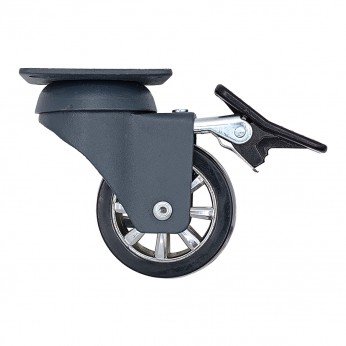 Колелце с двоен лагер и стопер ф50 Мебелни колелца