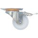 Large metal castor with plate and stopper, Ø80 9. Furniture casters