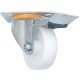 Large metal castor with plate and stopper, Ø80 9. Furniture casters