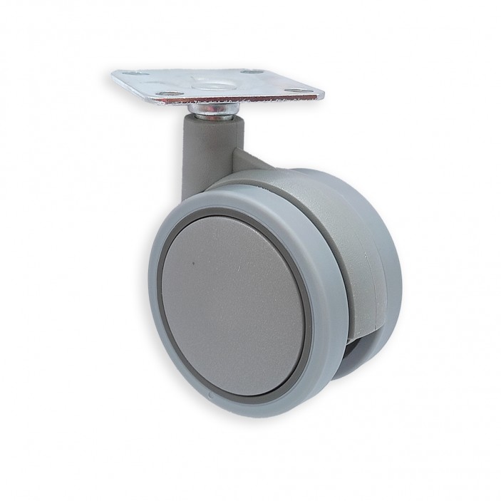 Twin wheel caster Ф60 IVENTO 09L.028.10 - Furniture casters Twin wheel caster Ф60 IVENTO Furniture casters