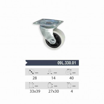 Ball bearing caster ф28 Furniture casters