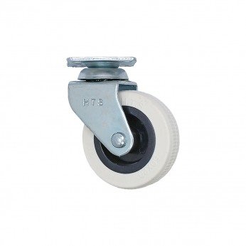 Caster with bearing, white-black, Ø50, height 70 mm, up to 35 kg. 9. Furniture casters