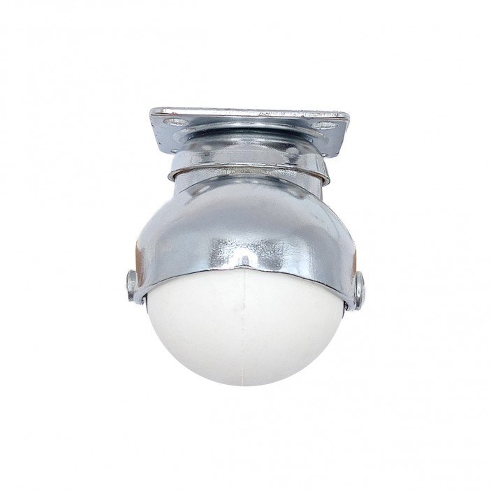 Spherical caster with double bearing, white, Ø50, height 70 mm, up to 50 kg 9. Furniture casters