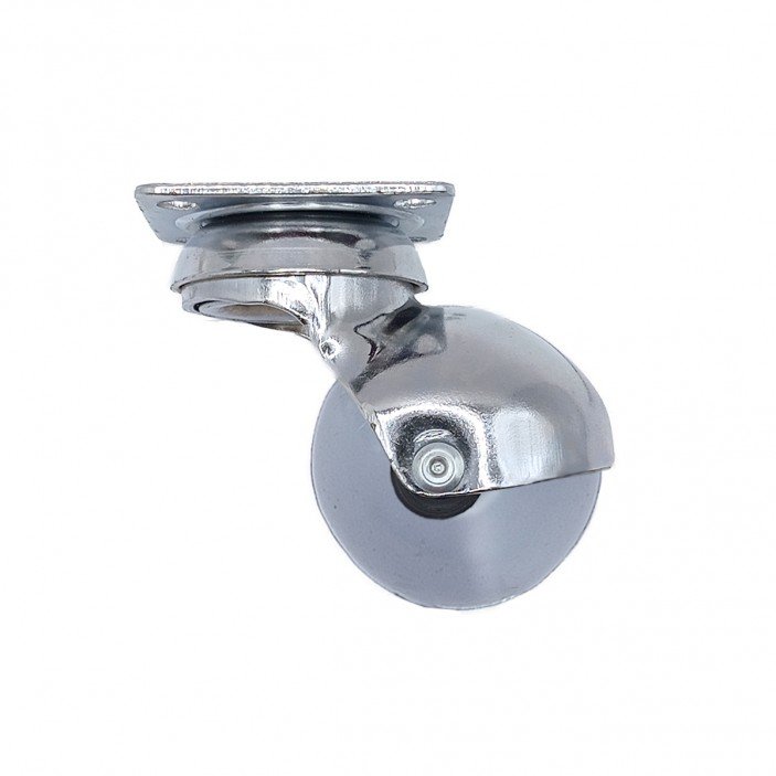 Spherical caster with double bearing, gray, Ø50, height 65 mm 9. Furniture casters
