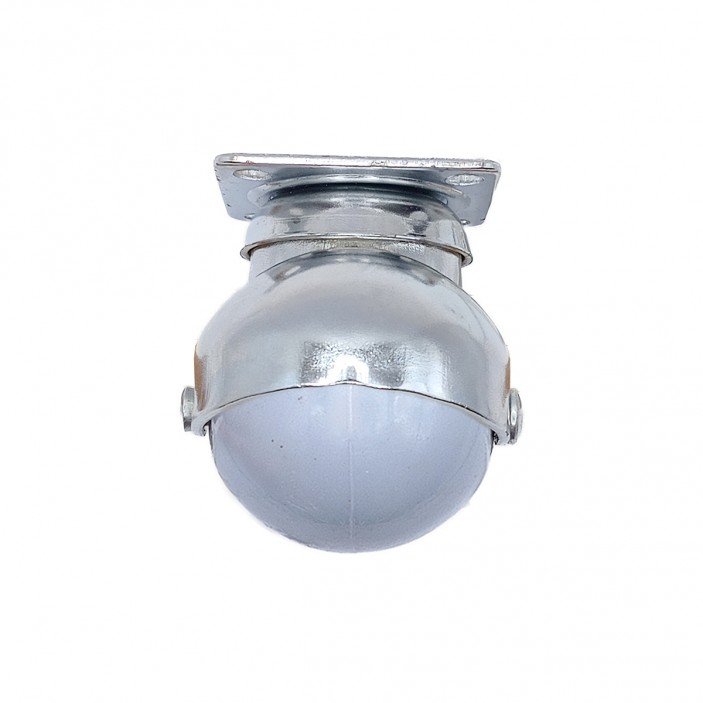 Spherical caster with double bearing, gray, Ø50, height 65 mm 9. Furniture casters