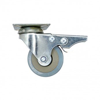 IVENTO Caster with double bearing and stopper, gray, Ø50, height 70 mm 9. Furniture casters