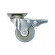 IVENTO Caster with double bearing and stopper, gray, Ø50, height 70 mm 9. Furniture casters