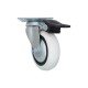Caster with double bearing and stopper, white, Ø75, height 95 mm, up to 50 kg. 9. Furniture casters