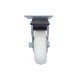 Caster with double bearing and stopper, white, Ø75, height 95 mm, up to 50 kg. 9. Furniture casters