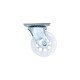 Decorative transparent castor with double bearing, plate mounting, chrome, Ø40 mm, height 49 mm, up to 25 kg 9. Furniture casters