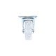 Decorative transparent castor with double bearing, plate mounting, chrome, Ø40 mm, height 49 mm, up to 25 kg 9. Furniture casters