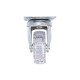 Decorative castor with double bearing, plate mounting, transparent, Ø50 mm, height 73 mm, up to 40 kg 9. Furniture casters