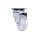 Decorative castor with double bearing, plate mounting, transparent, Ø50 mm, height 73 mm, up to 40 kg 9. Furniture casters