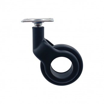 IVENTO K - Decorative furniture castor - black, Ø60