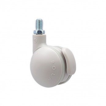 IVENTO K - Decorative furniture castor with stopper - gray, Ø50, M10